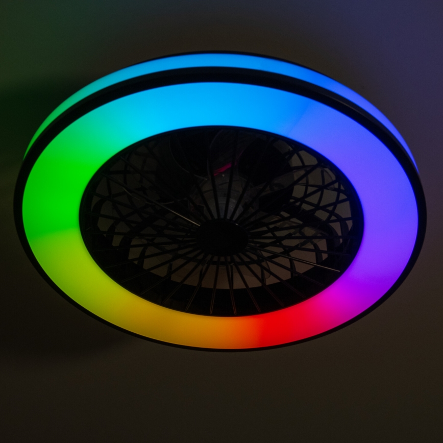 LED RGBW Plafoniera dimmerabile con ventilatore PLAVE LED/48W/230V 3000/4000/6500K + telecomando