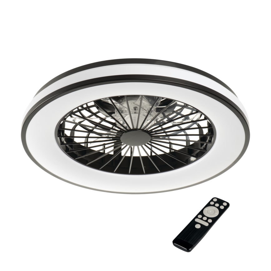 Plafonnier RGBW à intensité variable avec ventilateur PLAVE LED/48W/230V 3000/4000/6500K + télécommande