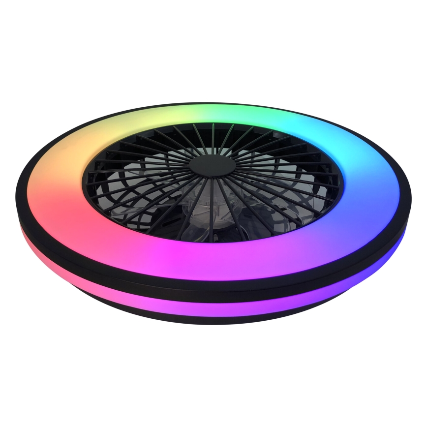 Plafonnier RGBW à intensité variable avec ventilateur PLAVE LED/48W/230V 3000/4000/6500K + télécommande