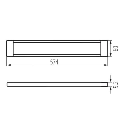 Dimmbare LED-Möbelbeleuchtung DAXA LED/9W/24V 3000/4000/5500K