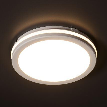 Plafoniera LED da esterno BENO ECO LED/12W/230V 3000/4000/6500K diametro 20 cm IP65 bianco