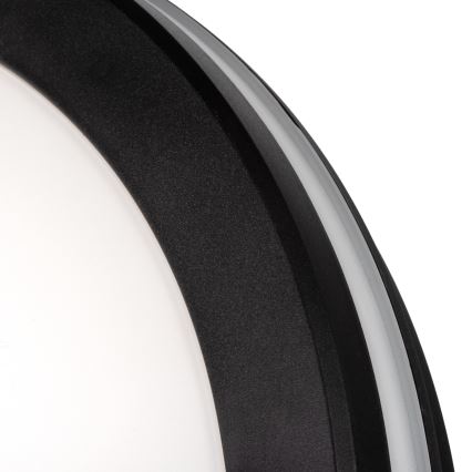 Plafoniera LED da esterno BENO ECO LED/12W/230V 3000/4000/6500K diametro 20 cm IP65 nero