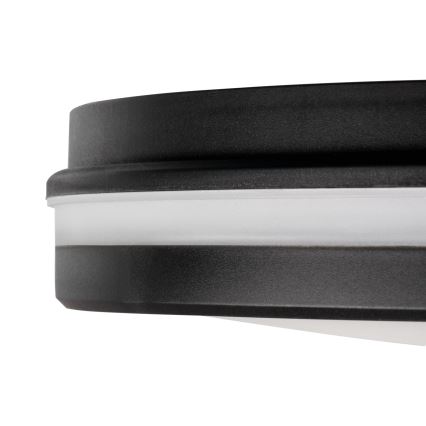 Plafoniera LED da esterno BENO ECO LED/12W/230V 3000/4000/6500K diametro 20 cm IP65 nero