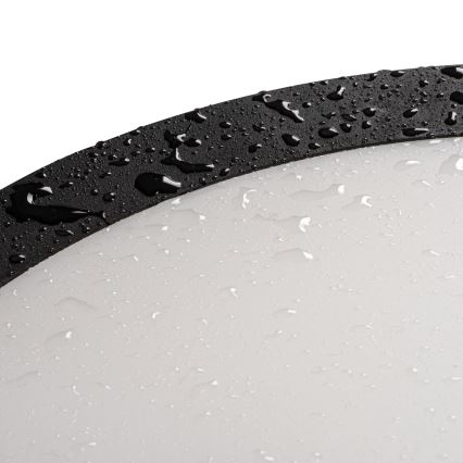 Plafoniera LED da esterno BENO ECO LED/12W/230V 3000/4000/6500K diametro 20 cm IP65 nero