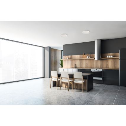 Plafoniera LED da esterno BENO E LED/20W/230V 3000/4000/6500K diametro 20 cm IP65 bianco