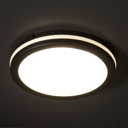 Plafoniera LED da esterno BENO ECO LED/40W/230V 3000/4000/6500K diametro 40 cm IP65 nero