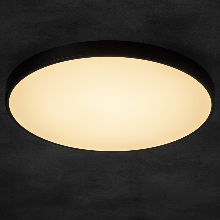 Dimmbare LED-Deckenleuchte PLAFON LED/20W/230V 3000-6500K Wi-Fi schwarz