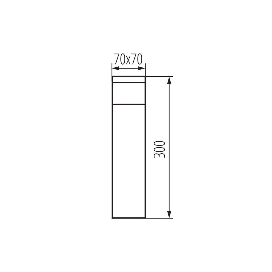 Lampada da esterno DASTEN 1xG9/11W/230V 30 cm IP44 nero