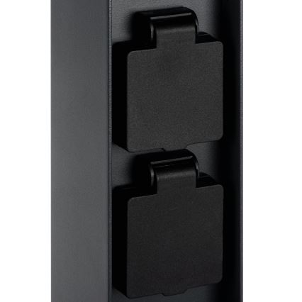 Lampada da esterno con 2 prese DASTEN 1xG9/11W/230V 80 cm IP44 nero