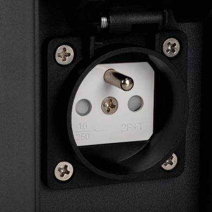 Lampada da esterno con 2 prese DASTEN 1xG9/11W/230V 80 cm IP44 nero
