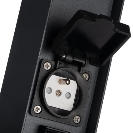 Lampe extérieure avec 2 prises DASTEN 1xG9/11W/230V 80 cm IP44 noir