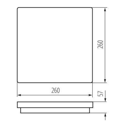 Plafoniera LED da esterno BENO LED/24/30W/230V 3000/3500/4000K IP65 antracite quadrato