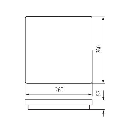 Plafonnier extérieur avec détecteur de mouvement BENO LED/24/30W/230V 3000/3500/4000K IP65 anthracite carré