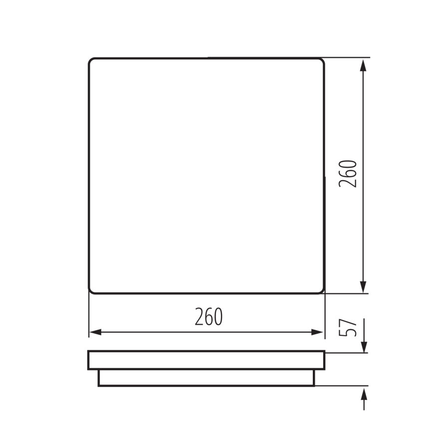 Plafonnier extérieur avec détecteur de mouvement BENO LED/24/30W/230V 3000/3500/4000K IP65 anthracite carré