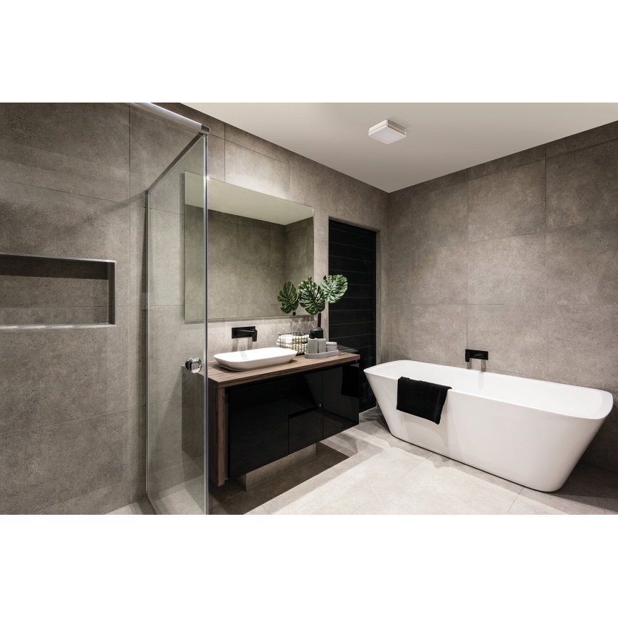 Plafoniera LED da esterno con sensore di movimento BENO LED/24/30W/230V 3000/3500/4000K IP65 bianco quadrato