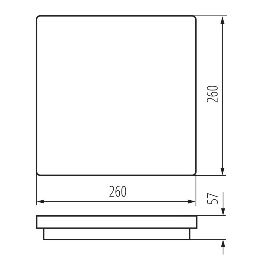 Plafoniera LED da esterno BENO LED/24/30W/230V 3000/3500/4000K IP65 bianco quadrato