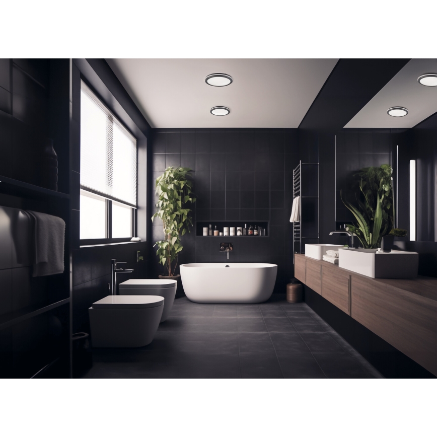 LED-Deckenleuchte für den Außenbereich BENO LED/12/18W/230V 3000/3500/4000K IP65 anthrazit rund
