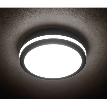 LED-Deckenleuchte für den Außenbereich BENO LED/12/18W/230V 3000/3500/4000K IP65 anthrazit rund