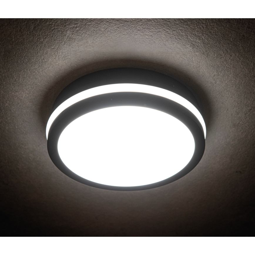 LED-Deckenleuchte für den Außenbereich BENO LED/12/18W/230V 3000/3500/4000K IP65 anthrazit rund