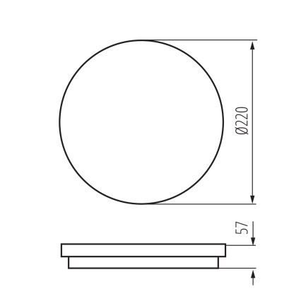 LED-Deckenleuchte für den Außenbereich BENO LED/12/18W/230V 3000/3500/4000K IP65 anthrazit rund