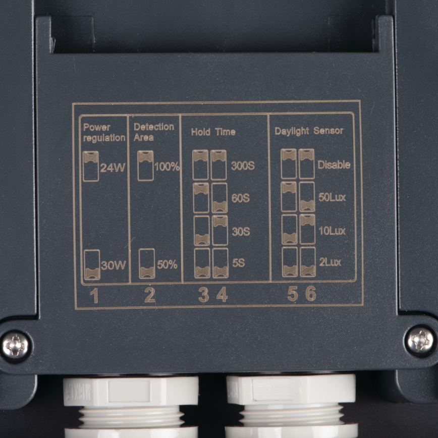 LED-Deckenleuchte für den Außenbereich mit Bewegungssensor BENO LED/12/18W/230V 3000/3500/4000K IP65 anthrazit rund