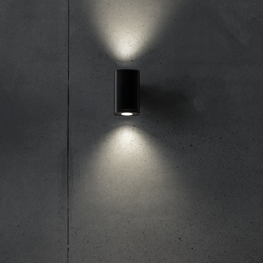 Applique da esterno ZEVI 2xGU10/10W/230V IP54 nero