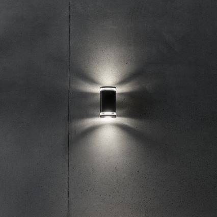 Applique da esterno ZEVI 2xGU10/10W/230V IP54 nero