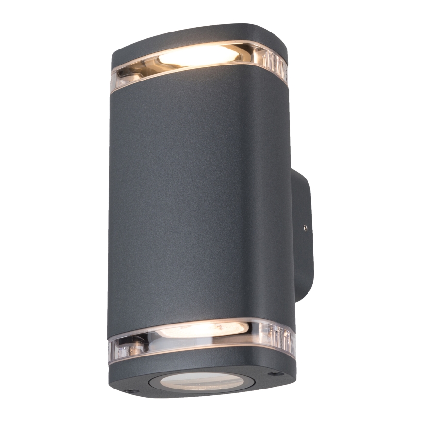 Applique da esterno ZEVI 2xGU10/10W/230V IP54 antracite