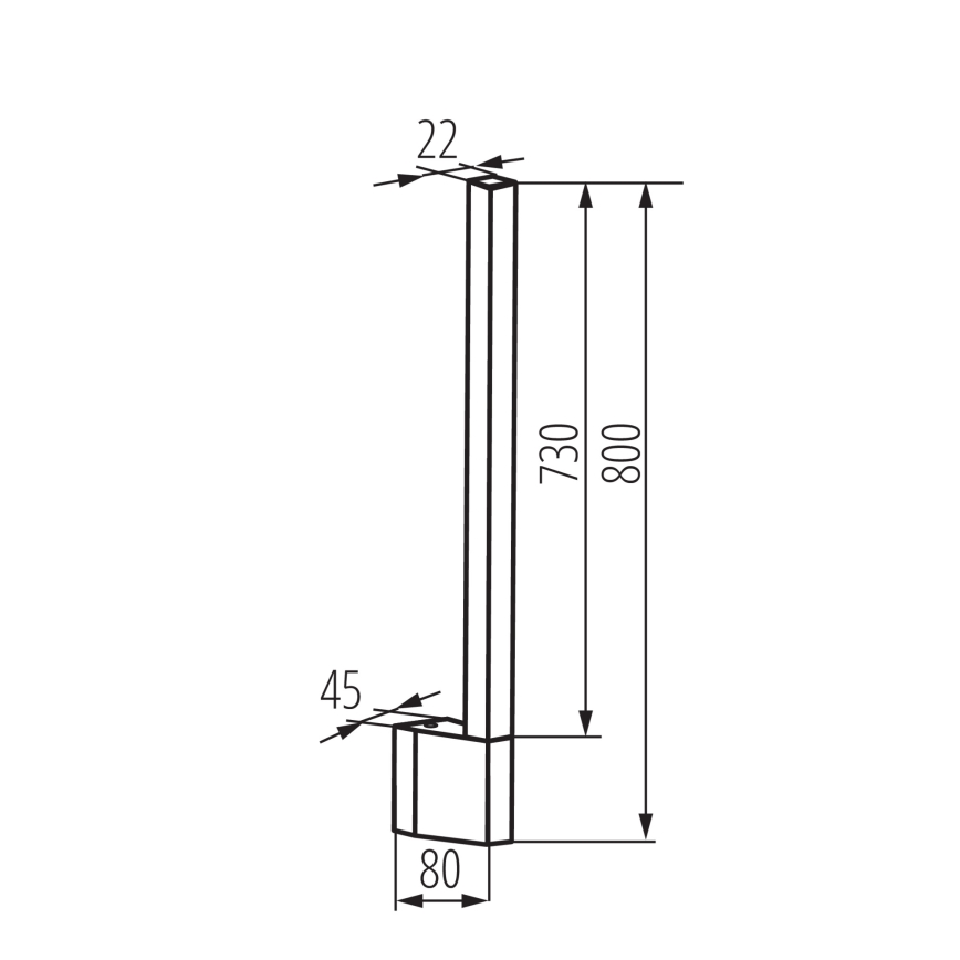 LED Außenwandleuchte YALTE LED/10W/230V 4000K IP54 schwarz