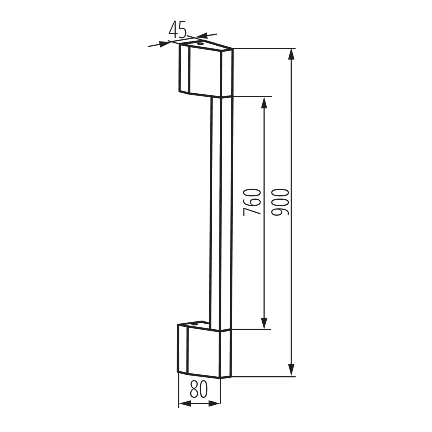 Applique murale extérieure YALTE LED/8W/230V 4000K IP54 noir