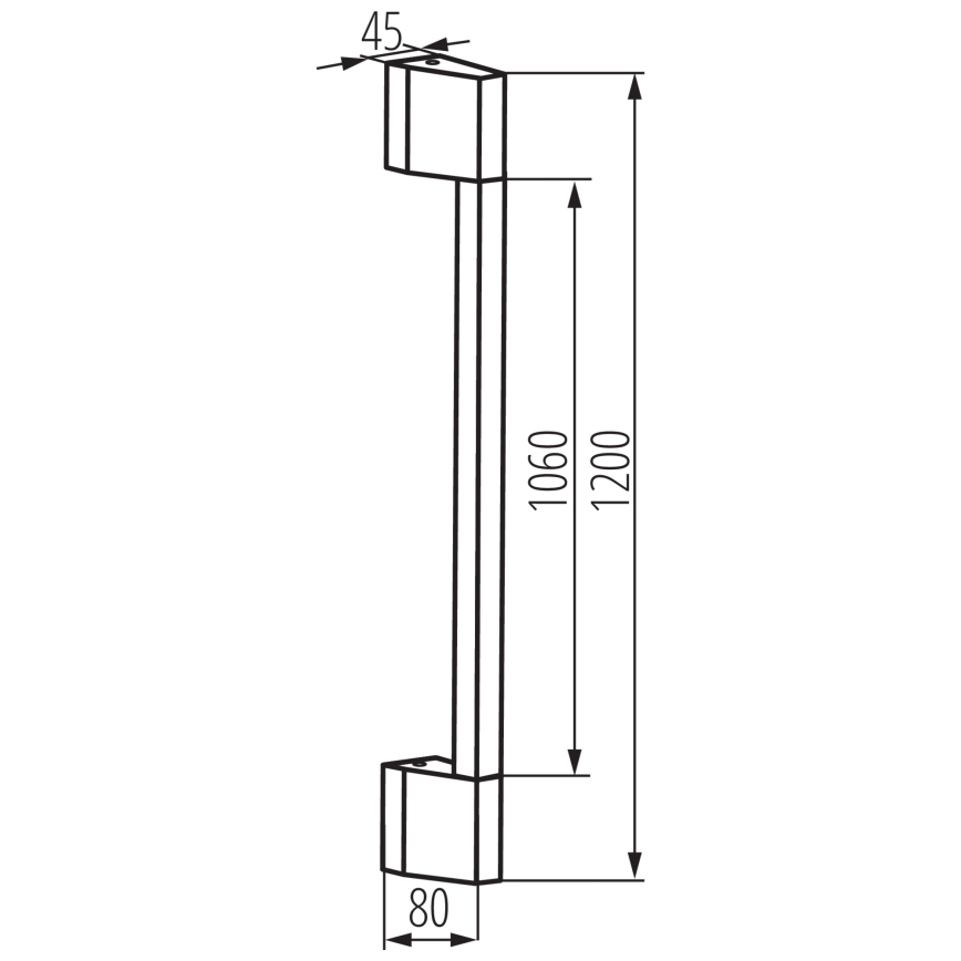 Applique a LED da esterno YALTE LED/11W/230V 4000K IP54 nero