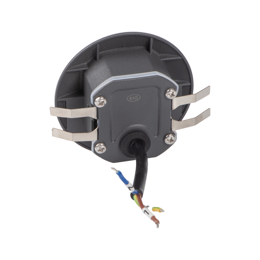 Luminaire d'escalier LED avec détecteur de mouvement et détecteur crépusculaire EXIN LED/2,5W/230V 3000K IP65 anthracite rond