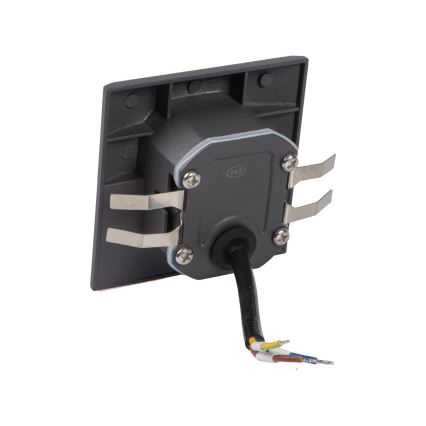Luminaire d'escalier LED EXIN 2,5 W / 230 V / 3000 K / IP65, anthracite, de forme carrée