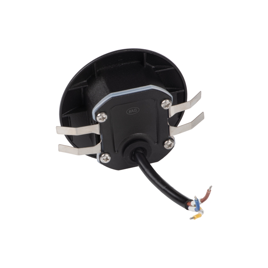 Lampada LED per scale con sensore di movimento e sensore crepuscolare EXIN LED/2,5W/230V 4000K IP65 rotonda nera