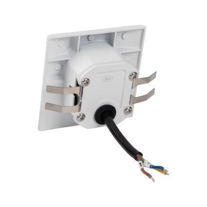 Luminaire LED pour escalier EXIN avec détecteur de mouvement et capteur crépusculaire LED/2,5W/230V 4000K IP65 blanc carré