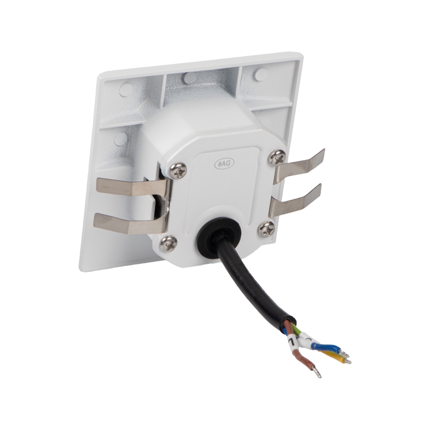 Luminaire LED pour escalier EXIN avec détecteur de mouvement et capteur crépusculaire LED/2,5W/230V 4000K IP65 blanc carré