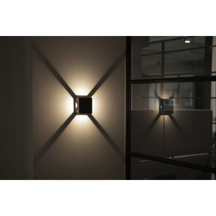 LED-Außenwandleuchte REFAZI LED/6W/230V IP54 schwarz