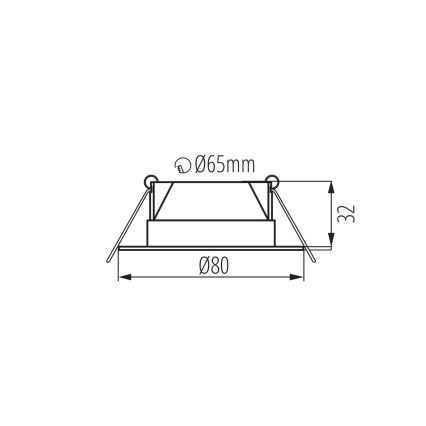 Faretto LED da incasso FIZU LED/4W/230V 3000/4000/6500K bianco