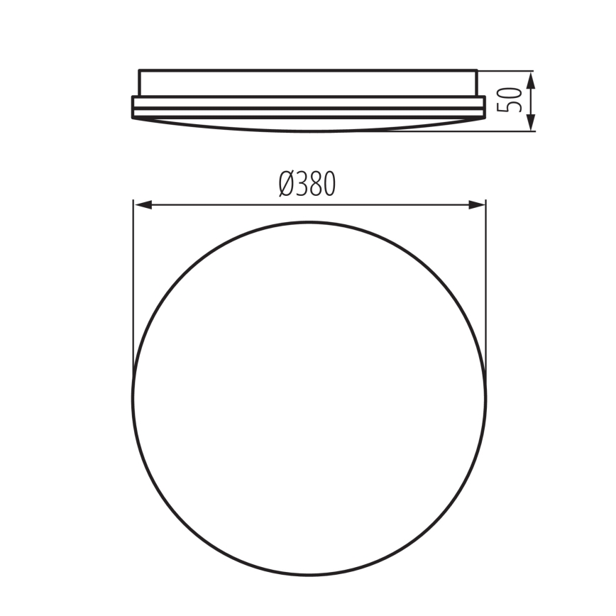 Plafoniera da bagno LED ENELO LED/24W/230V Ø 38 cm IP44