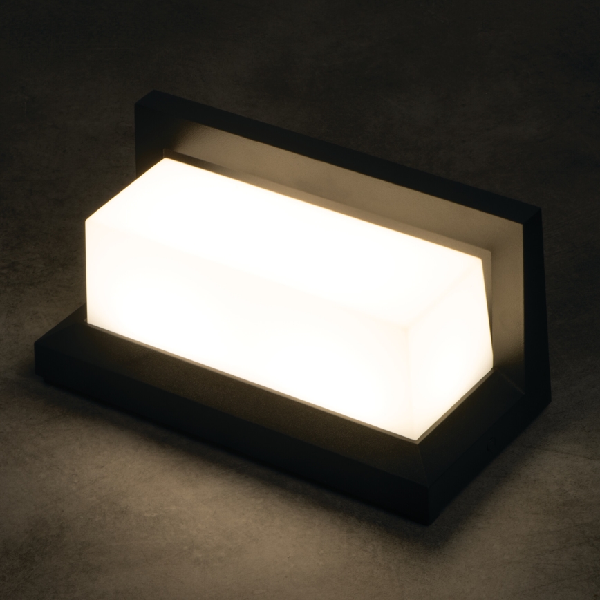 Applique murale d'extérieur LED LERTO LED/12W/230V IP54 noire