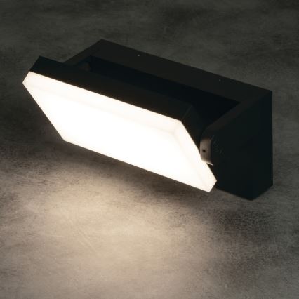 Applique murale d'extérieur LED avec détecteur de mouvement et capteur crépusculaire XERTO LED/20W/230V 3000/4000/6500K IP44 noir