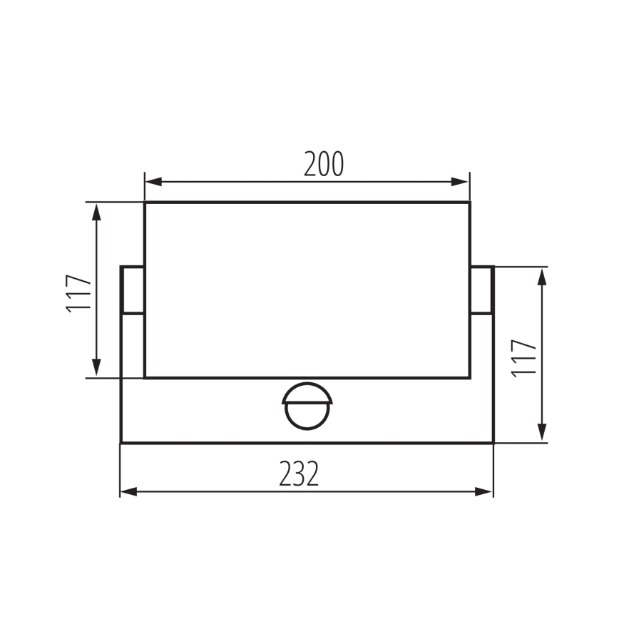 Applique murale d'extérieur LED avec détecteur de mouvement et capteur crépusculaire XERTO LED/20W/230V 3000/4000/6500K IP44 noir