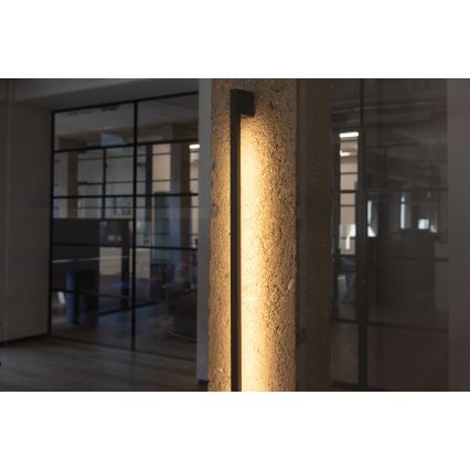 Applique murale extérieure LED YALTE LED/12W/230V 3000/4000/6500K 123 cm IP54 noire