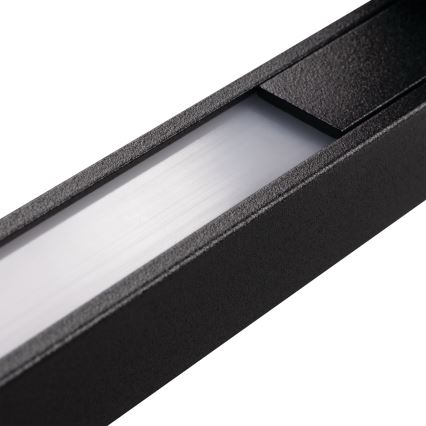Applique murale extérieure LED YALTE LED/12W/230V 3000/4000/6500K 123 cm IP54 noire