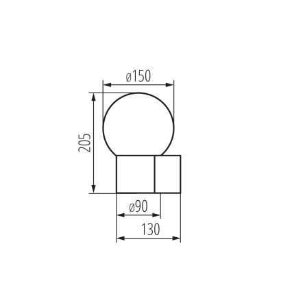 Applique murale d'extérieur STONO 1xE27/15W/230V IP65 anthracite