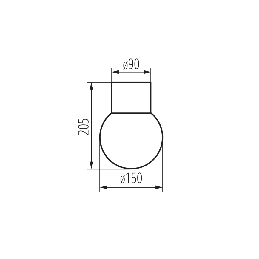 Außenstrahler STONO 1xE27/15W/230V IP65 anthrazit