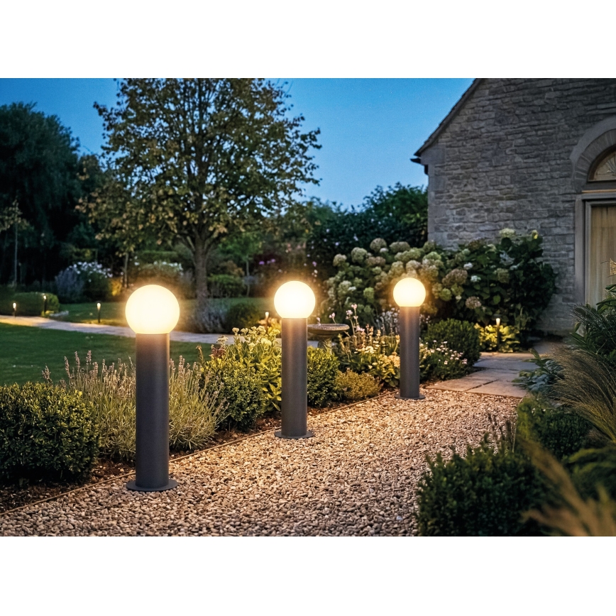 Außenleuchte STONO 1xE27/15W/230V 80 cm IP65 Anthrazit