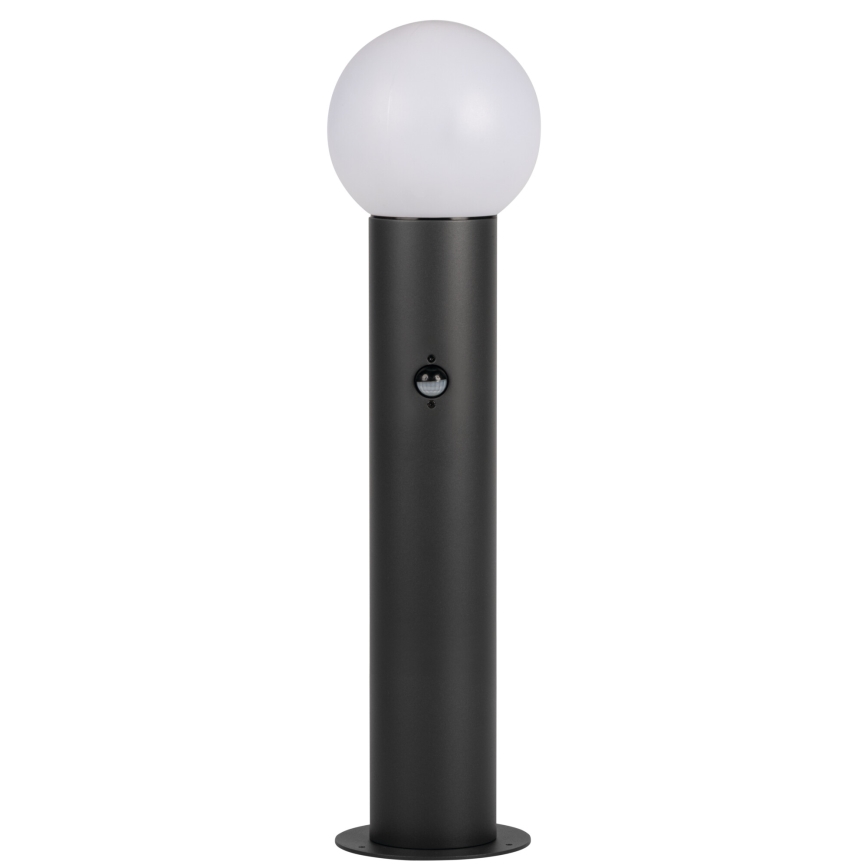Lampada da esterno con sensore di movimento e crepuscolare STONO 1xE27/15W/230V 80 cm IP65 antracite