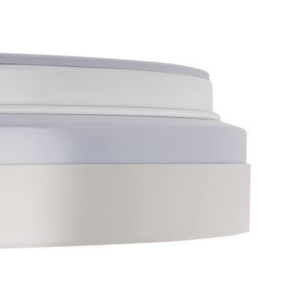 LED-dimmbare Deckenleuchte LIXAN LED/65W/230V 3000-6500K pr. 48,6 cm weiß/silber + Fernbedienung