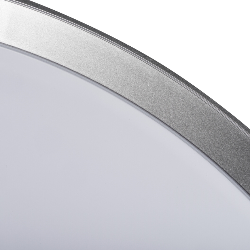 Plafoniera dimmerabile a LED LIXAN LED/65W/230V 3000-6500K Ø 48,6 cm bianco/argento + telecomando